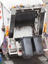 Garbage dustcart truck on city street