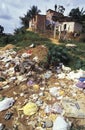 Garbage in favela, Brazil.