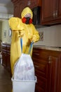 Garbage with Haz Mat treatment Royalty Free Stock Photo