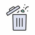 Garbage icon vector image.