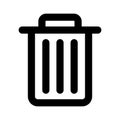Garbage Line Style vector icon which can easily modify or edit