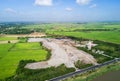 Garbage in Municipal landfill for household waste Royalty Free Stock Photo