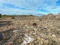 Garbage in Municipal landfill for household waste Royalty Free Stock Photo