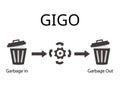 Garbage in, garbage out, or GIGO, refers to the idea that in any system
