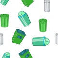 Garbage pattern, cartoon style