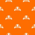 Garbage pattern vector orange