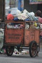 Garbage people working. Royalty Free Stock Photo