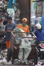 Garbage people working Royalty Free Stock Photo