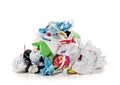 Garbage pile isolated Royalty Free Stock Photo