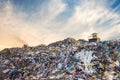 Garbage pile in trash dump or landfill. Pollution concept Royalty Free Stock Photo