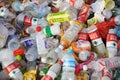 Garbage plastic bottles