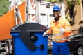 Garbage Removal Man Doing Trash Royalty Free Stock Photo