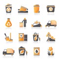 Garbage and rubbish icons Royalty Free Stock Photo