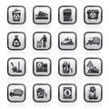 Garbage and rubbish icons Royalty Free Stock Photo