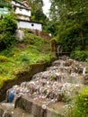 Garbage and rubbish polluting the water in Darjeeling