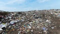 Garbage in Sanitary Landfill, waste Royalty Free Stock Photo