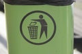 garbage sign for waste disposal