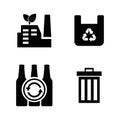 Garbage. Simple Related Vector Icons Royalty Free Stock Photo