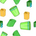 Garbage storage pattern, cartoon style