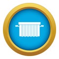 Garbage tank icon blue vector isolated