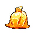 garbage trash bag game pixel art vector illustration