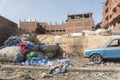 Garbage in the Zabbaleen slum known as Garbage City Cairo Egypt