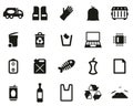 Garbageman Icons Black & White Set big