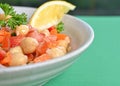 Garbanzo bean salad Royalty Free Stock Photo