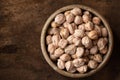 Garbanzo Beans in a Bowl Royalty Free Stock Photo