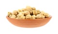 Garbanzo beans in small bowl Royalty Free Stock Photo