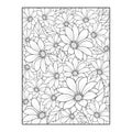 garbara daisy flower pattern design. daisy flower illustration, daisy flower hand painted