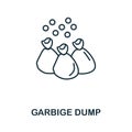 Garbige Dump icon. Simple illustration from recycling collection. Creative Garbige Dump icon for web design, templates