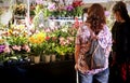 Visitors at Orchids fascination exhibition in Garching, Germany