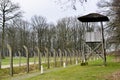 Guard house and fence