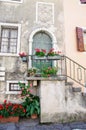 Garda, old part of town, facade detail, Lake Garda, Veneto, Ital