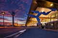 A colour full sunset at Gardemoen Airport