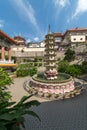 The garden against the Pagoda located in the Kek Lok Si temple in Penang Royalty Free Stock Photo