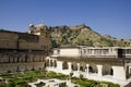Garden in Amber Fort at Jaipur, India