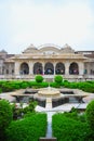 Garden in ancient palace made for Indian Kings Royalty Free Stock Photo
