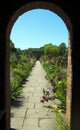 Through the Garden Arch at Packwood Royalty Free Stock Photo