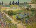 The Garden at Arles by Vincent Van Gogh Royalty Free Stock Photo