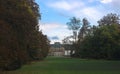 garden at autumn, castle and garden