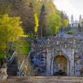 Garden of Avenida Visconde Guedes Teixeira Lamego Portugal Royalty Free Stock Photo