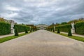 Garden and Belvedere Palace in Vienna, Austria Royalty Free Stock Photo