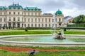 Garden and Belvedere Palace in Vienna, Austria