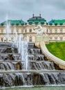 Garden and Belvedere Palace in Vienna, Austria