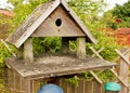Garden bird table Royalty Free Stock Photo