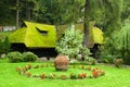 The Garden of Bran Castle Royalty Free Stock Photo
