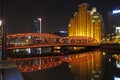 Garden bridge of Shanghai at night