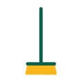 Garden broom flat style icon vector design